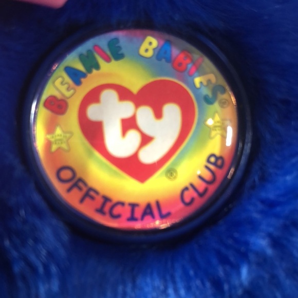 TY Beanie Buddy Clubby the Royal Blue TY Club Bear 14” 90’s Y2K Collectible NWOT - Picture 3 of 9